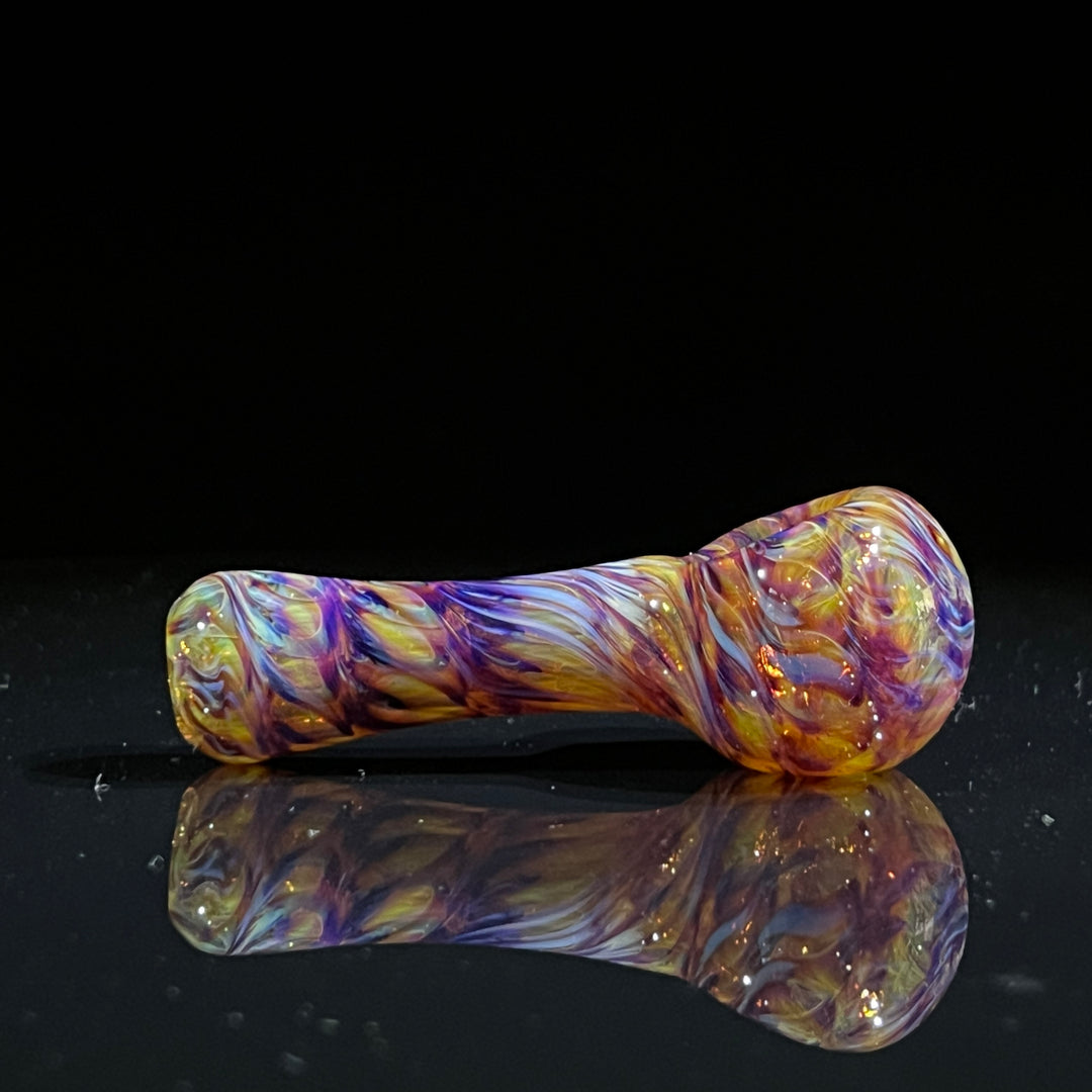 Multi-Colored Purple Pipe & Case Combo Glass Pipe Jedi Glassworks