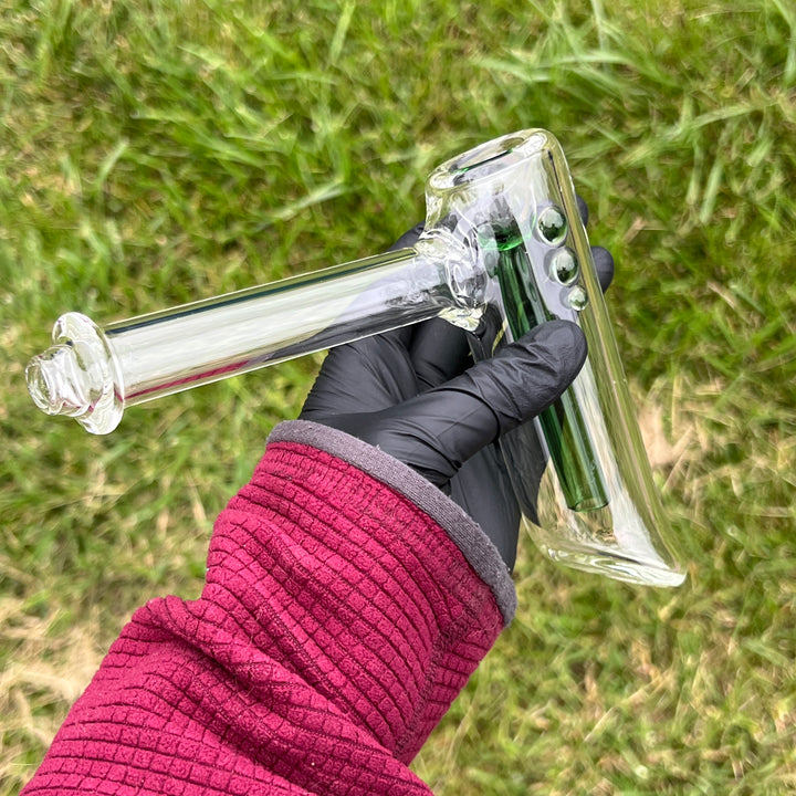 Clear Hammer Bubbler Glass Pipe Mary Jane's Glass   