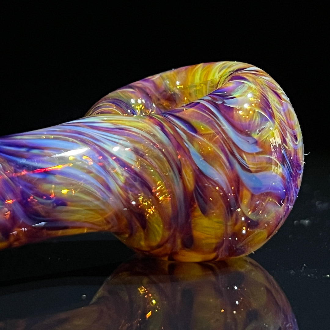 Multi-Colored Purple Pipe & Case Combo Glass Pipe Jedi Glassworks