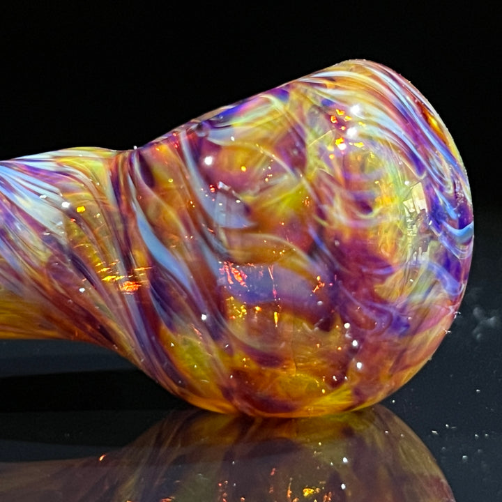 Multi-Colored Purple Pipe & Case Combo Glass Pipe Jedi Glassworks