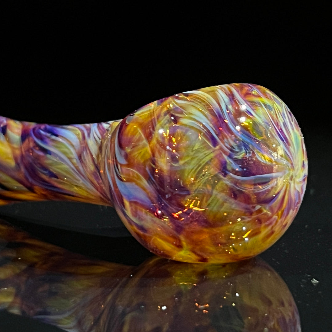 Multi-Colored Purple Pipe & Case Combo Glass Pipe Jedi Glassworks