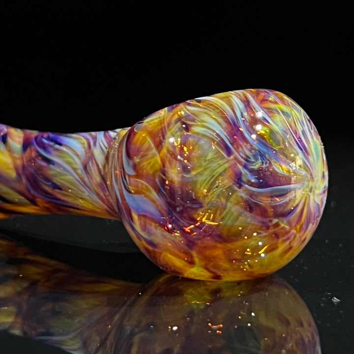 Multi-Colored Purple Pipe & Case Combo Glass Pipe Jedi Glassworks