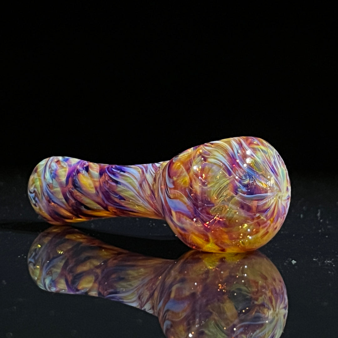 Multi-Colored Purple Pipe & Case Combo Glass Pipe Jedi Glassworks