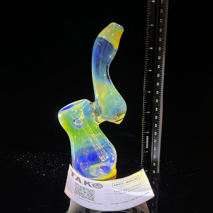 Fumed Bubbler Glass Pipe Mary Jane's Glass   