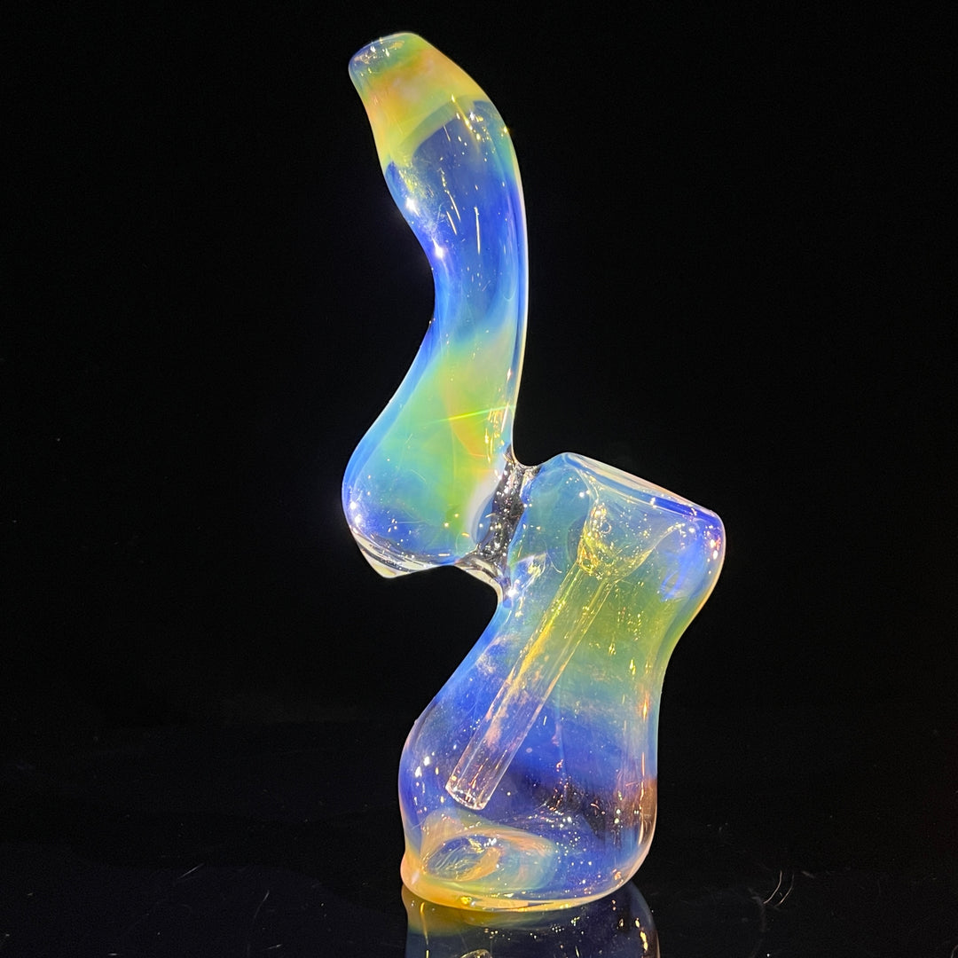 Fumed Bubbler Glass Pipe Mary Jane's Glass   