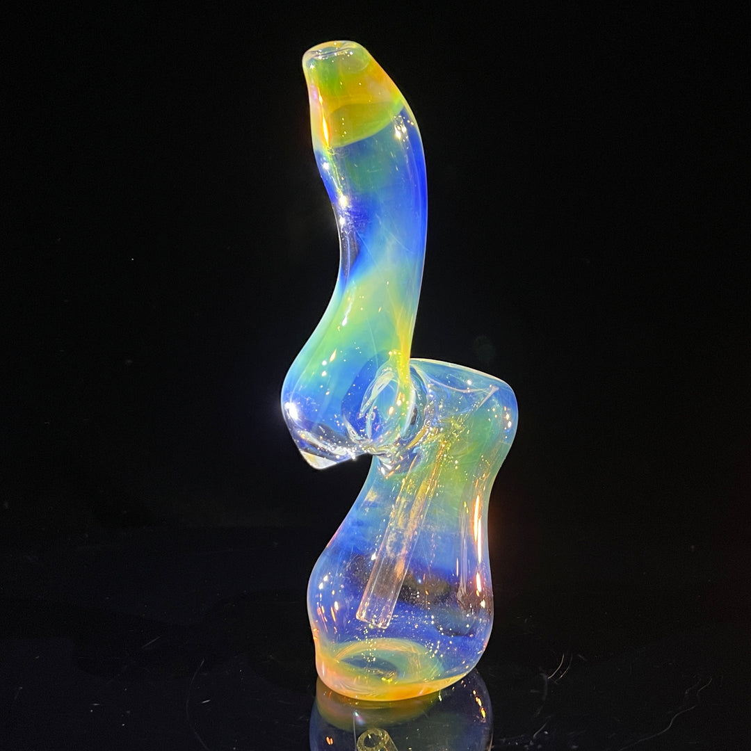 Fumed Bubbler Glass Pipe Mary Jane's Glass   