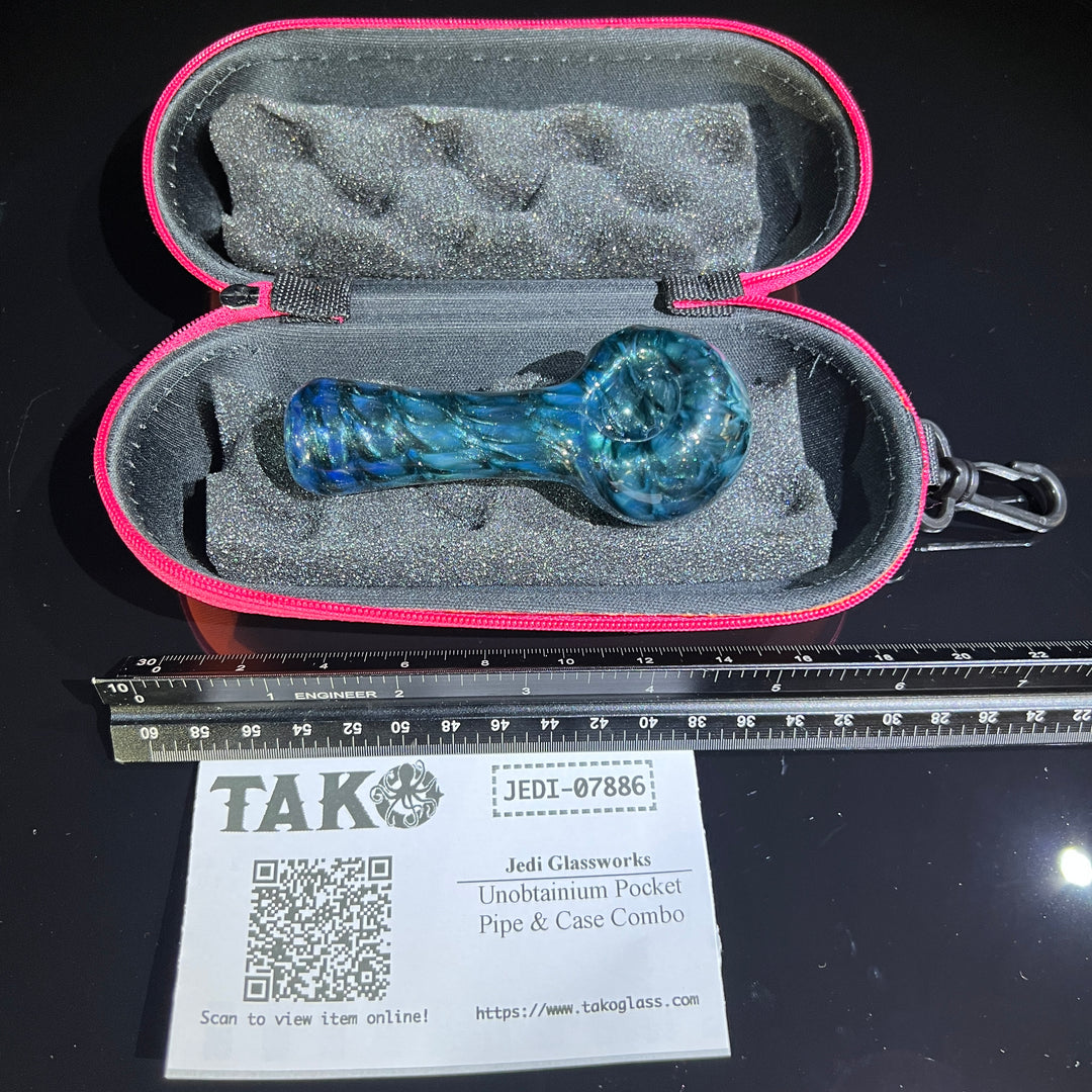 Unobtainium Pocket Pipe & Case Combo Glass Pipe Jedi Glassworks