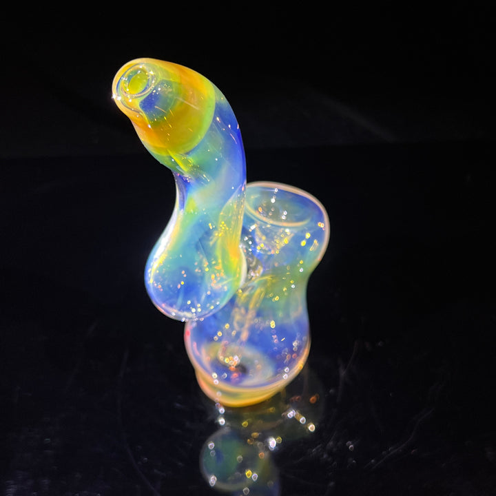 Fumed Bubbler Glass Pipe Mary Jane's Glass   