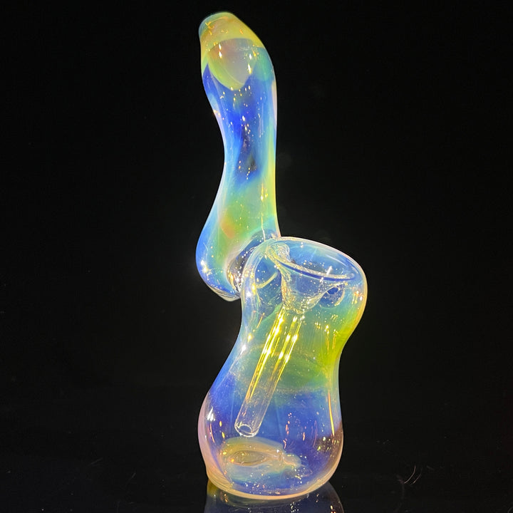 Fumed Bubbler Glass Pipe Mary Jane's Glass   