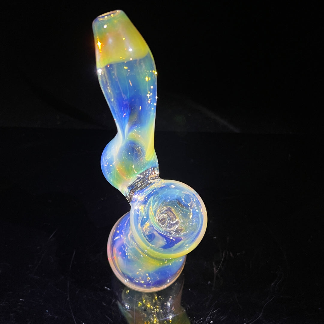 Fumed Bubbler Glass Pipe Mary Jane's Glass   