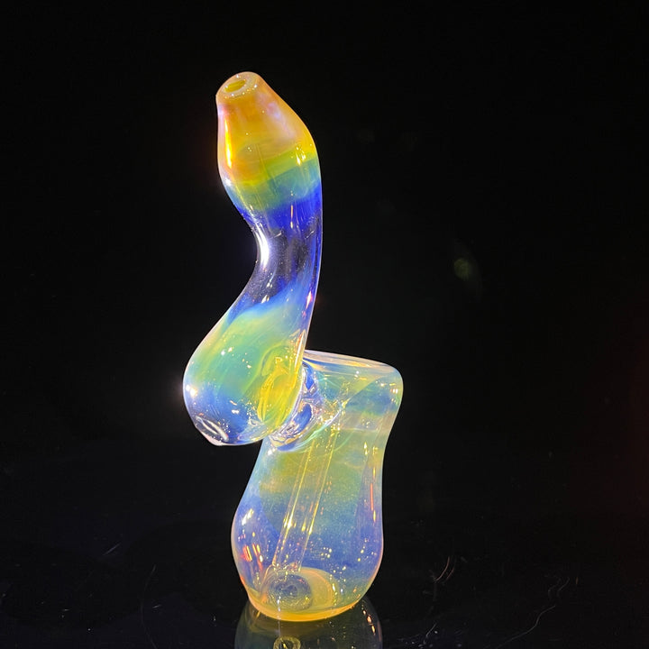 Fumed Bubbler Glass Pipe Mary Jane's Glass   