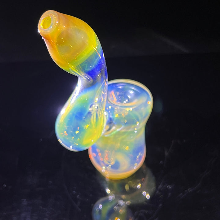 Fumed Bubbler Glass Pipe Mary Jane's Glass   