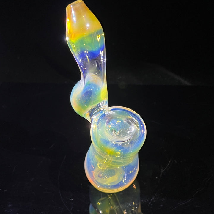 Fumed Bubbler Glass Pipe Mary Jane's Glass   