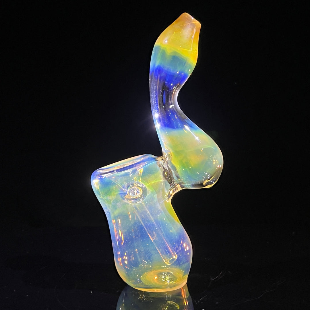 Fumed Bubbler Glass Pipe Mary Jane's Glass   