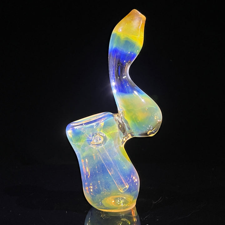 Fumed Bubbler Glass Pipe Mary Jane's Glass   