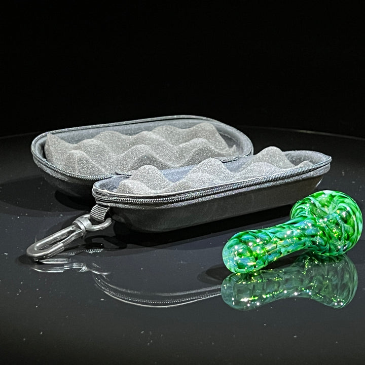 Exp Green Pocket Pipe & Case Combo Glass Pipe Jedi Glassworks