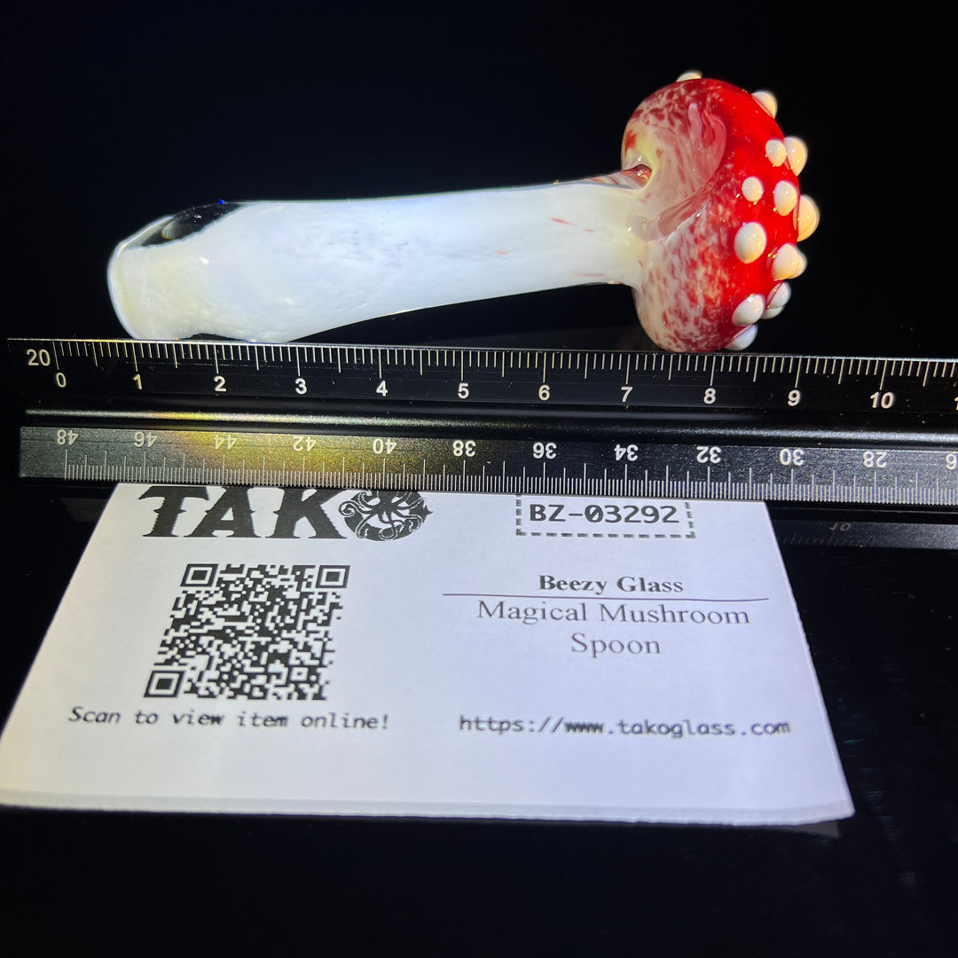 Magical Mushroom Spoon Glass Pipe Beezy Glass   