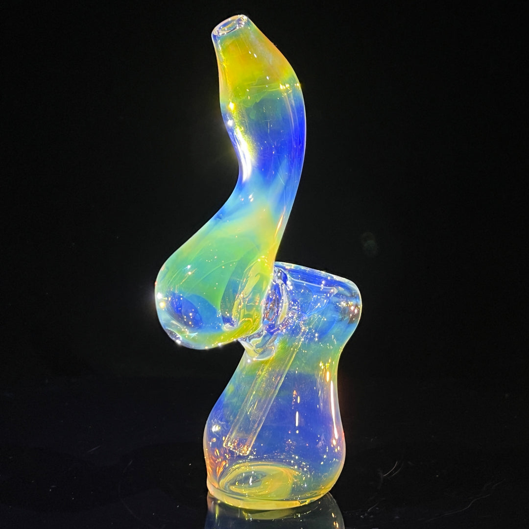 Fumed Bubbler Glass Pipe Mary Jane's Glass   