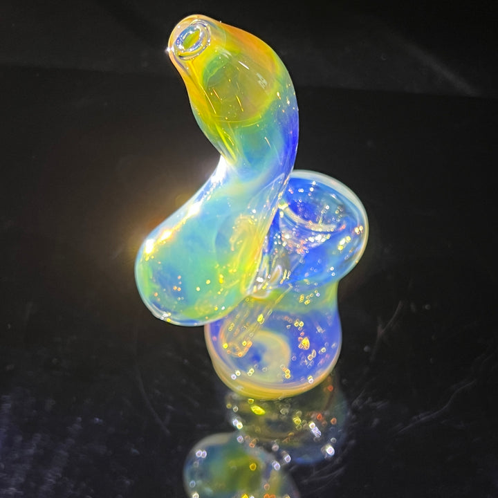 Fumed Bubbler Glass Pipe Mary Jane's Glass   