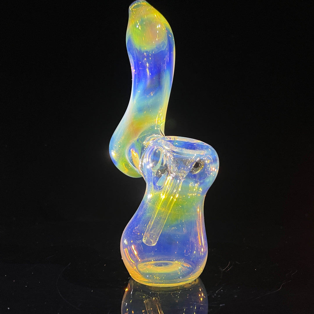 Fumed Bubbler Glass Pipe Mary Jane's Glass   