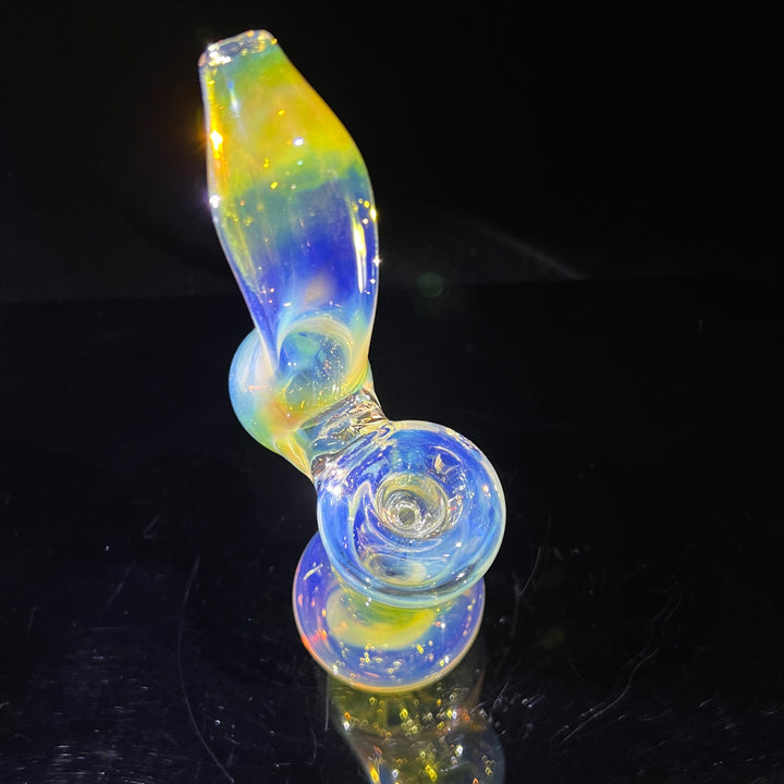 Fumed Bubbler Glass Pipe Mary Jane's Glass   