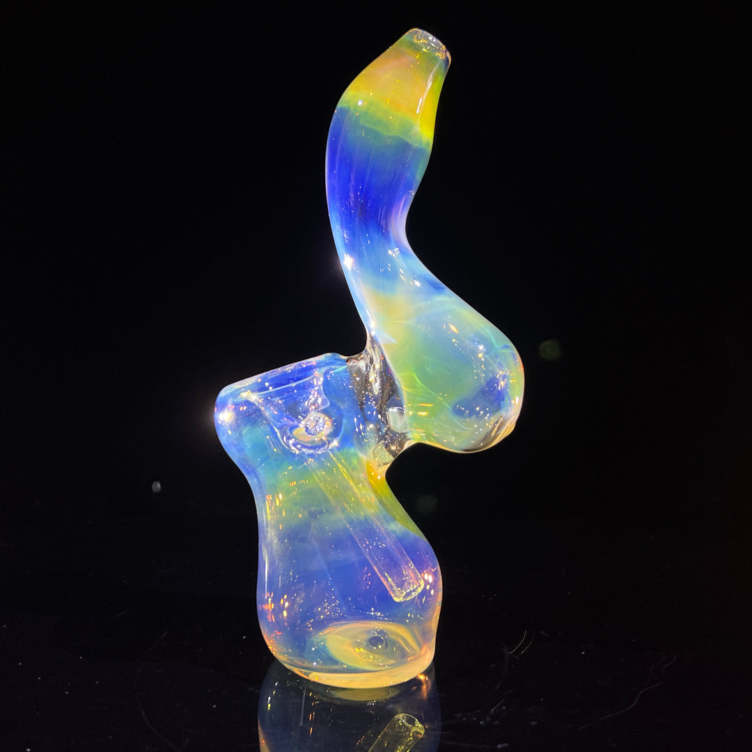 Fumed Bubbler Glass Pipe Mary Jane's Glass   