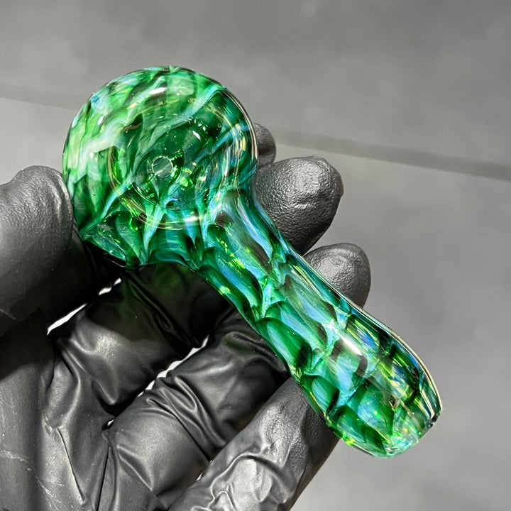 Exp Green Pocket Pipe & Case Combo Glass Pipe Jedi Glassworks