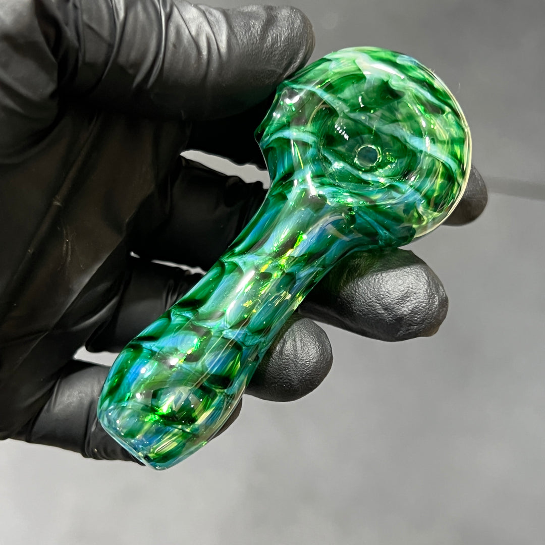 Exp Green Pocket Pipe & Case Combo Glass Pipe Jedi Glassworks