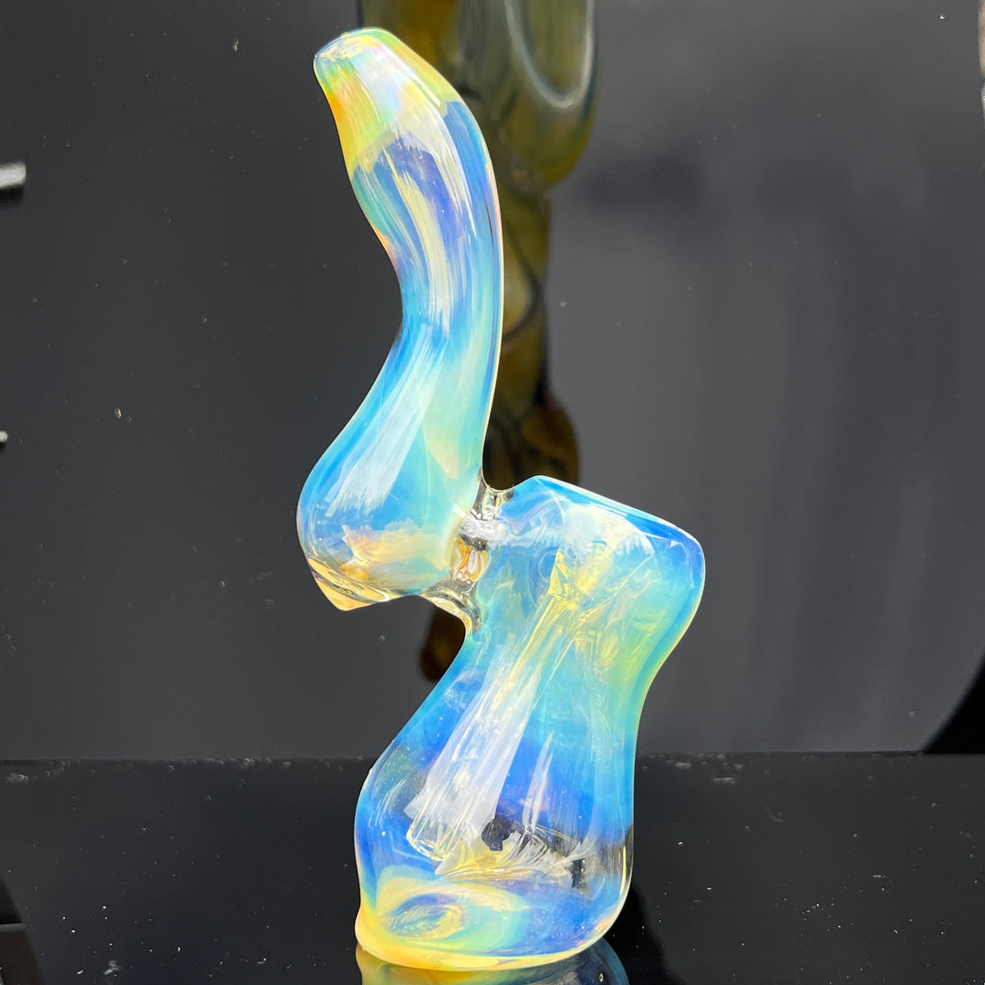 Fumed Bubbler Glass Pipe Mary Jane's Glass   