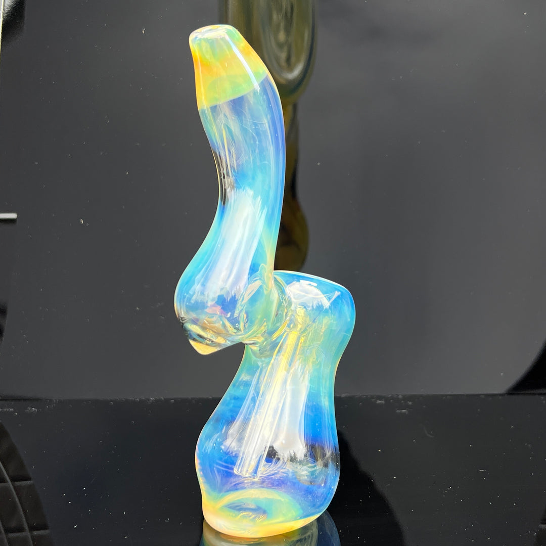 Fumed Bubbler Glass Pipe Mary Jane's Glass   