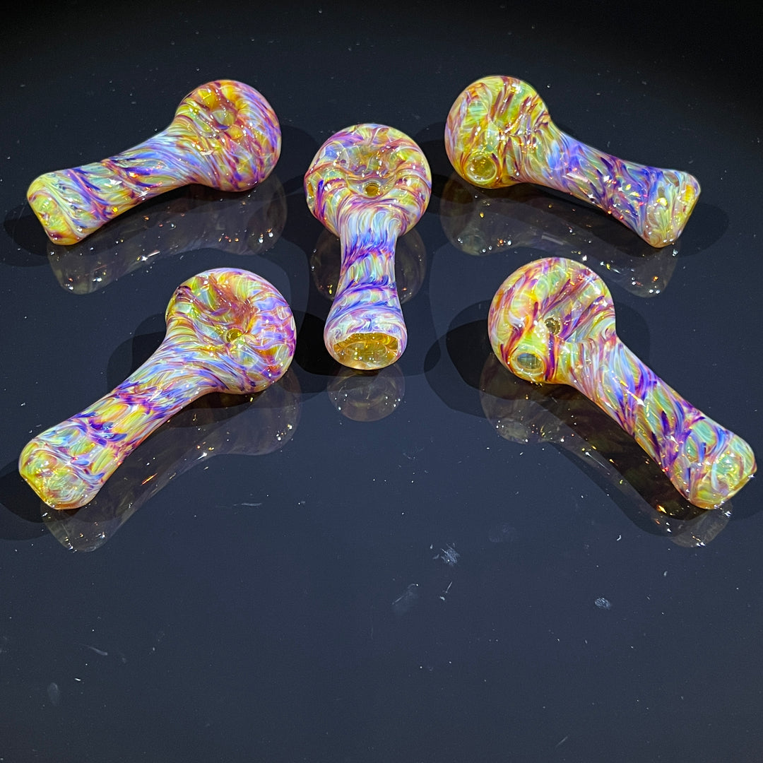 Multi-colored Purple Pipe Glass Pipe Jedi Glassworks