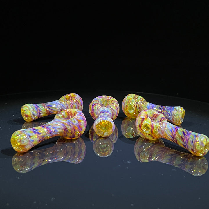 Multi-colored Purple Pipe Glass Pipe Jedi Glassworks