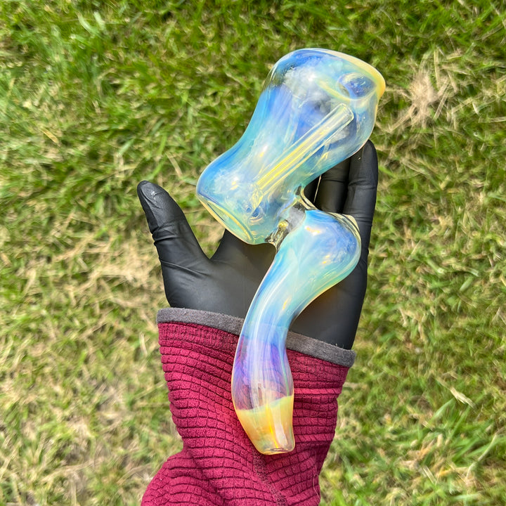 Fumed Bubbler Glass Pipe Mary Jane's Glass   