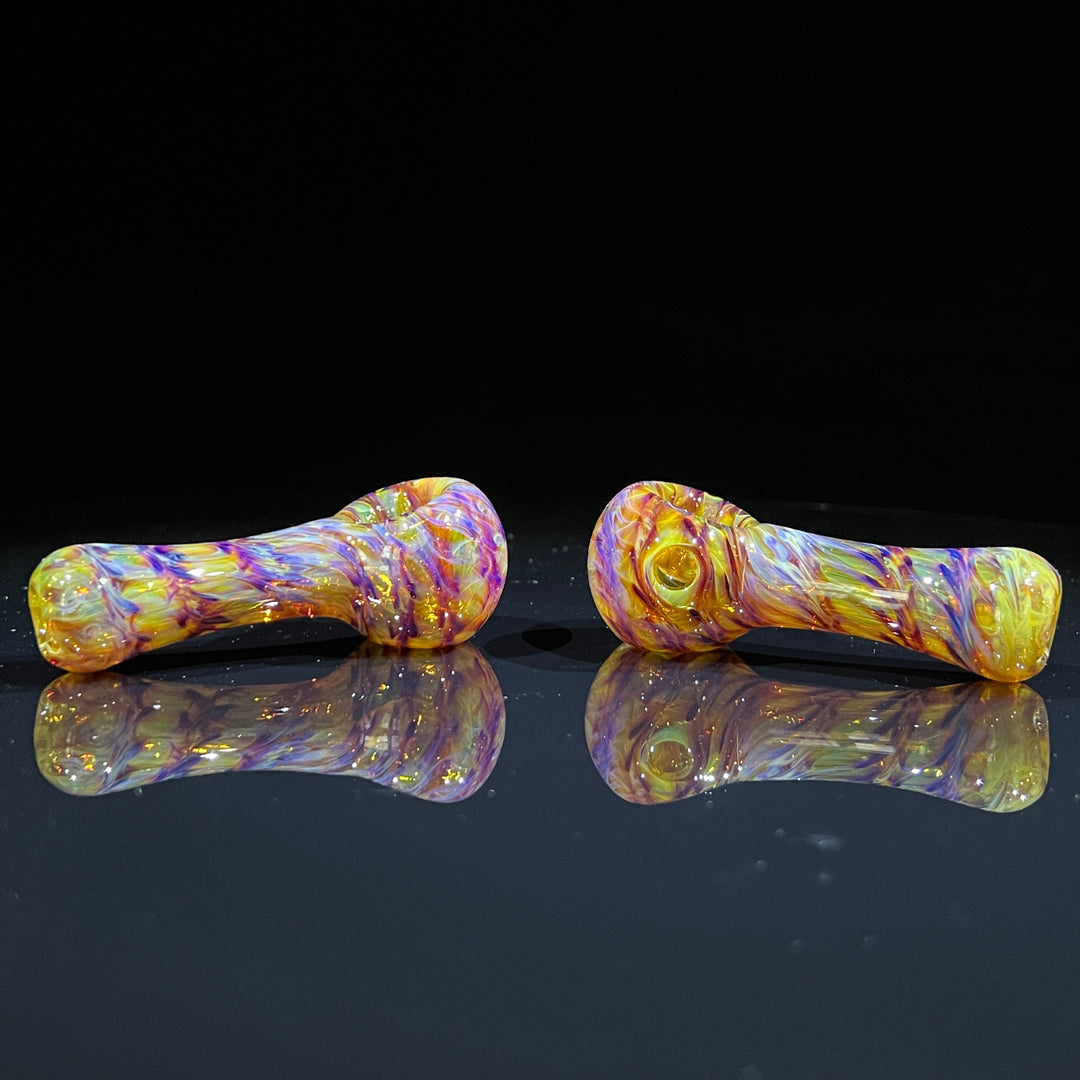 Multi-colored Purple Pipe Glass Pipe Jedi Glassworks