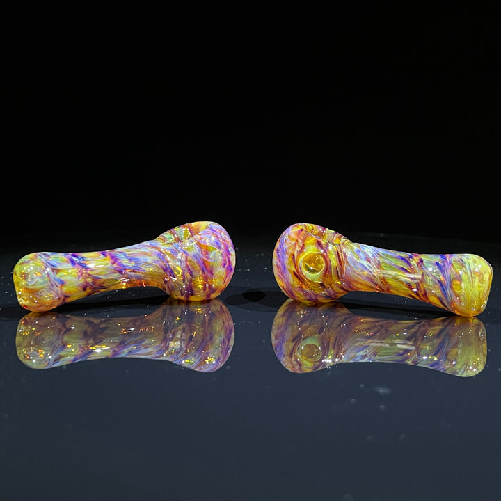 Multi-colored Purple Pipe Glass Pipe Jedi Glassworks