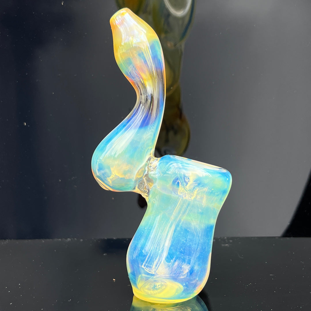 Fumed Bubbler Glass Pipe Mary Jane's Glass   