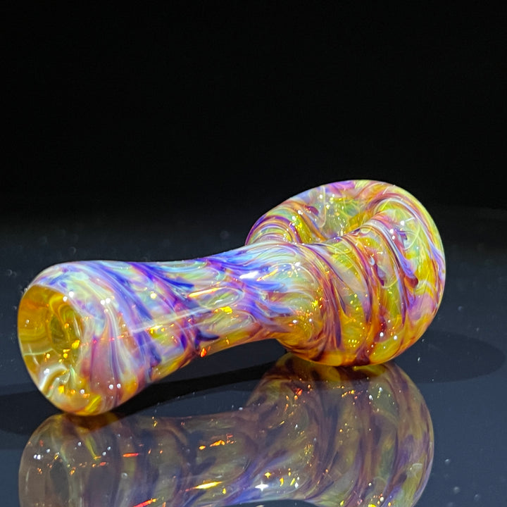 Multi-colored Purple Pipe Glass Pipe Jedi Glassworks