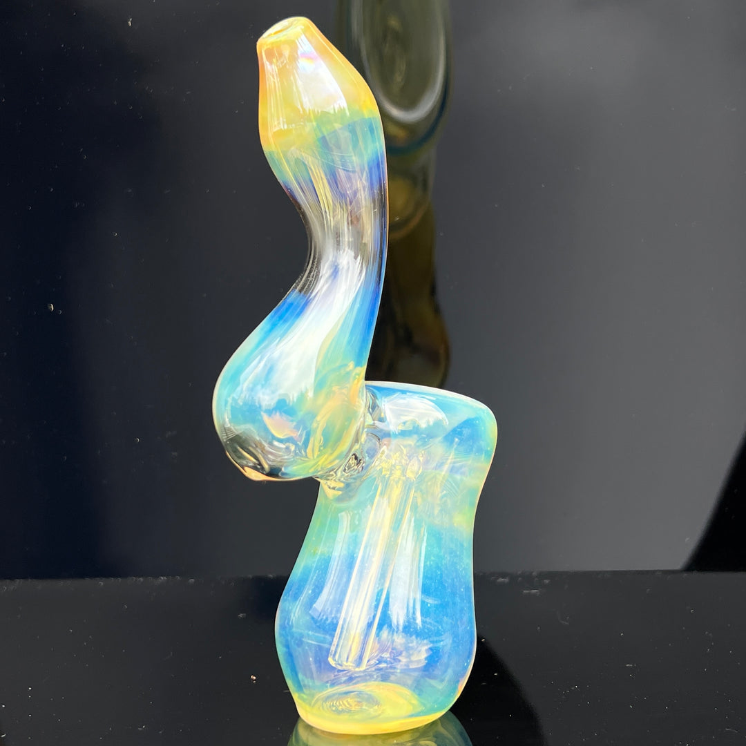 Fumed Bubbler Glass Pipe Mary Jane's Glass   