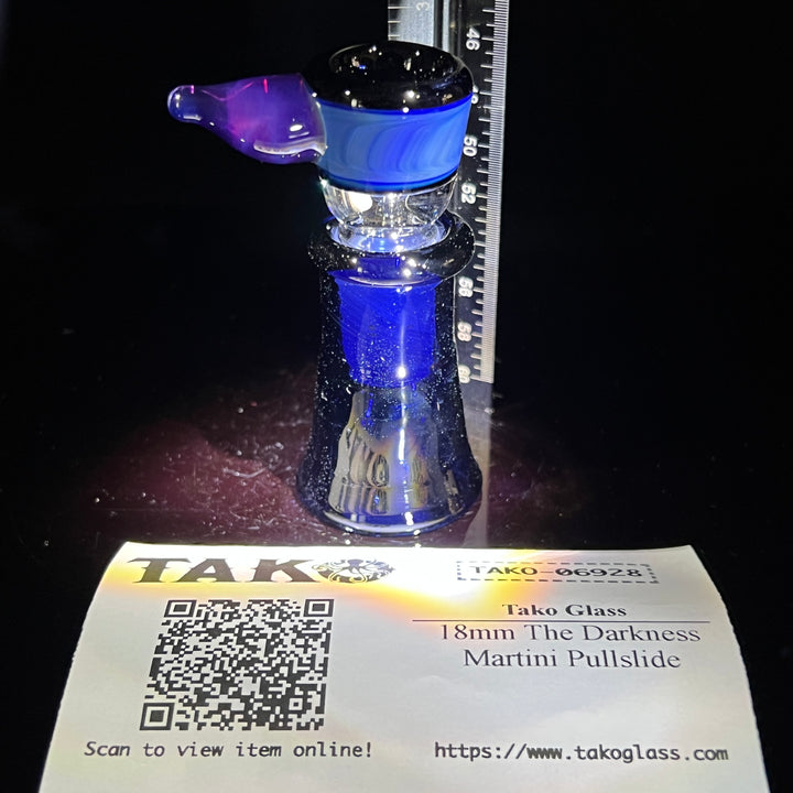 18mm The Darkness Martini Pullslide Accessory Tako Glass   