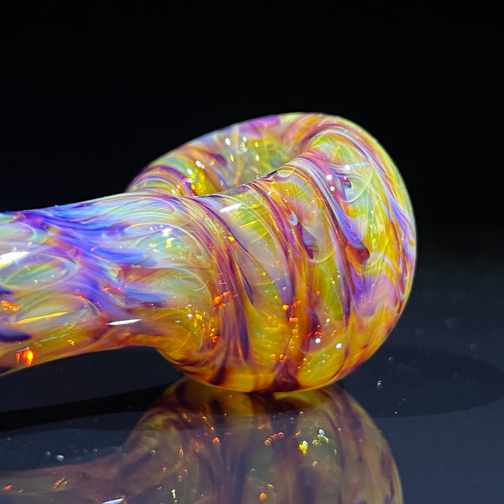 Multi-colored Purple Pipe Glass Pipe Jedi Glassworks