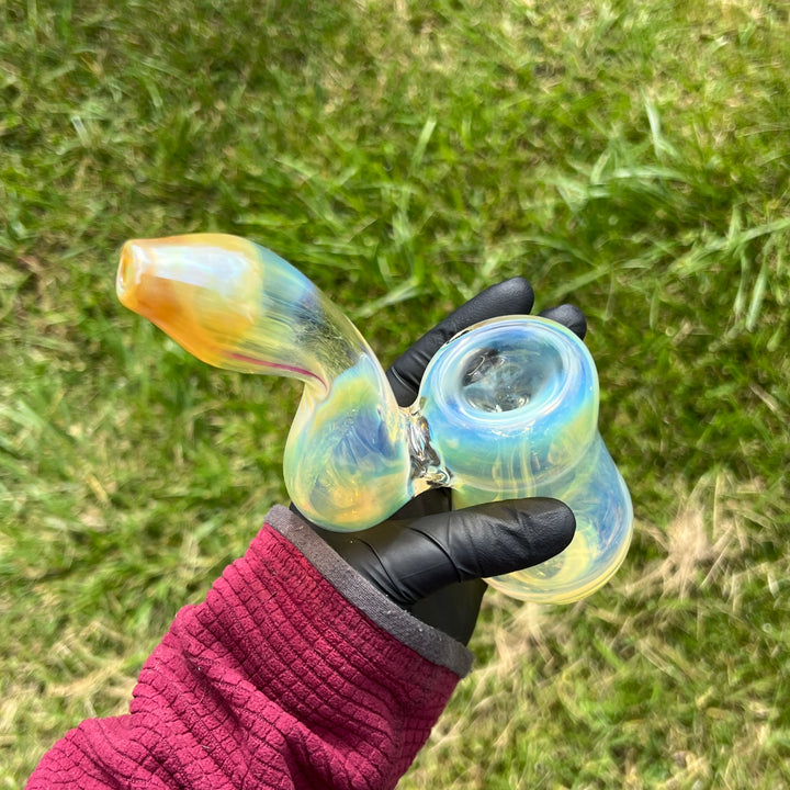 Fumed Bubbler Glass Pipe Mary Jane's Glass   