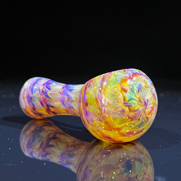 Multi-colored Purple Pipe Glass Pipe Jedi Glassworks