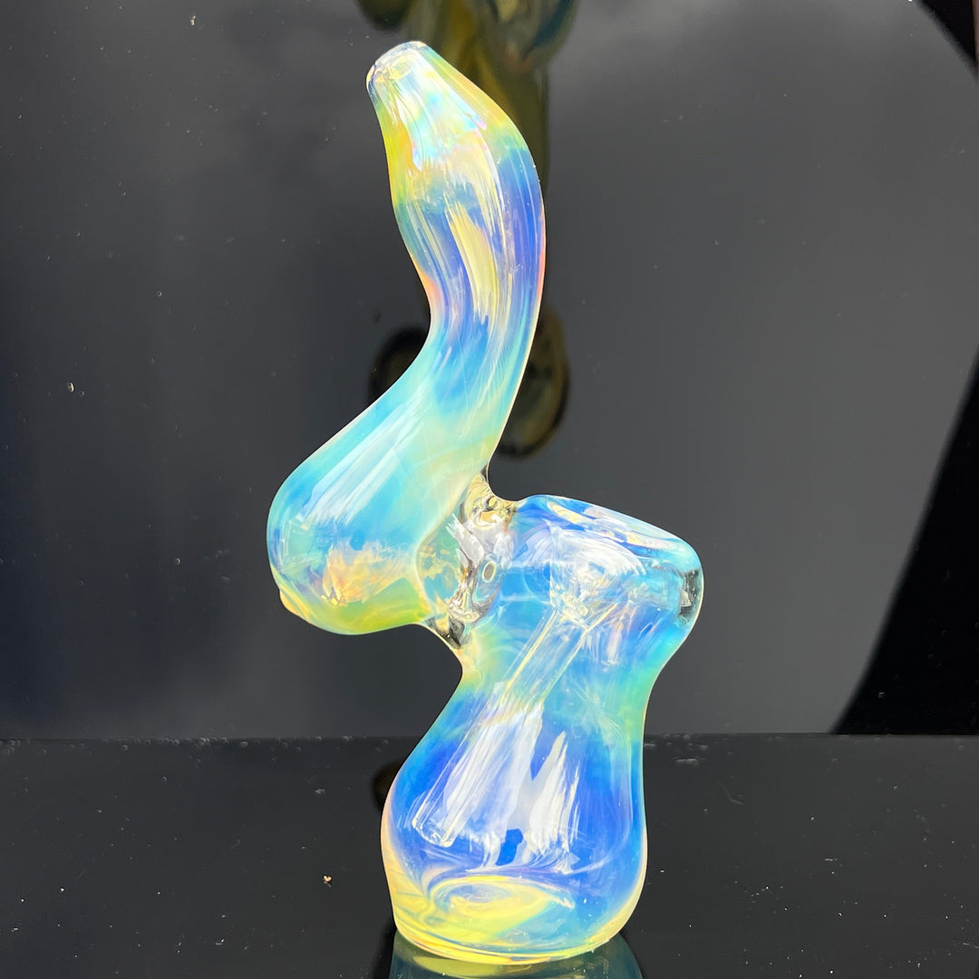 Fumed Bubbler Glass Pipe Mary Jane's Glass   