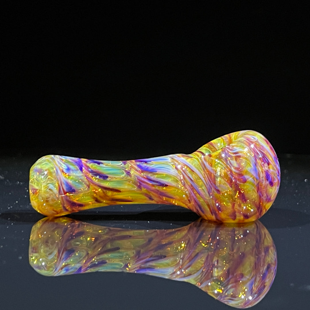 Multi-colored Purple Pipe Glass Pipe Jedi Glassworks