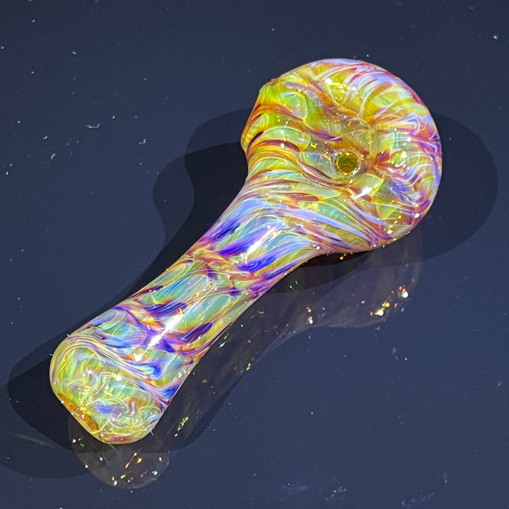 Multi-colored Purple Pipe Glass Pipe Jedi Glassworks