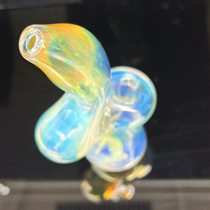 Fumed Bubbler Glass Pipe Mary Jane's Glass   