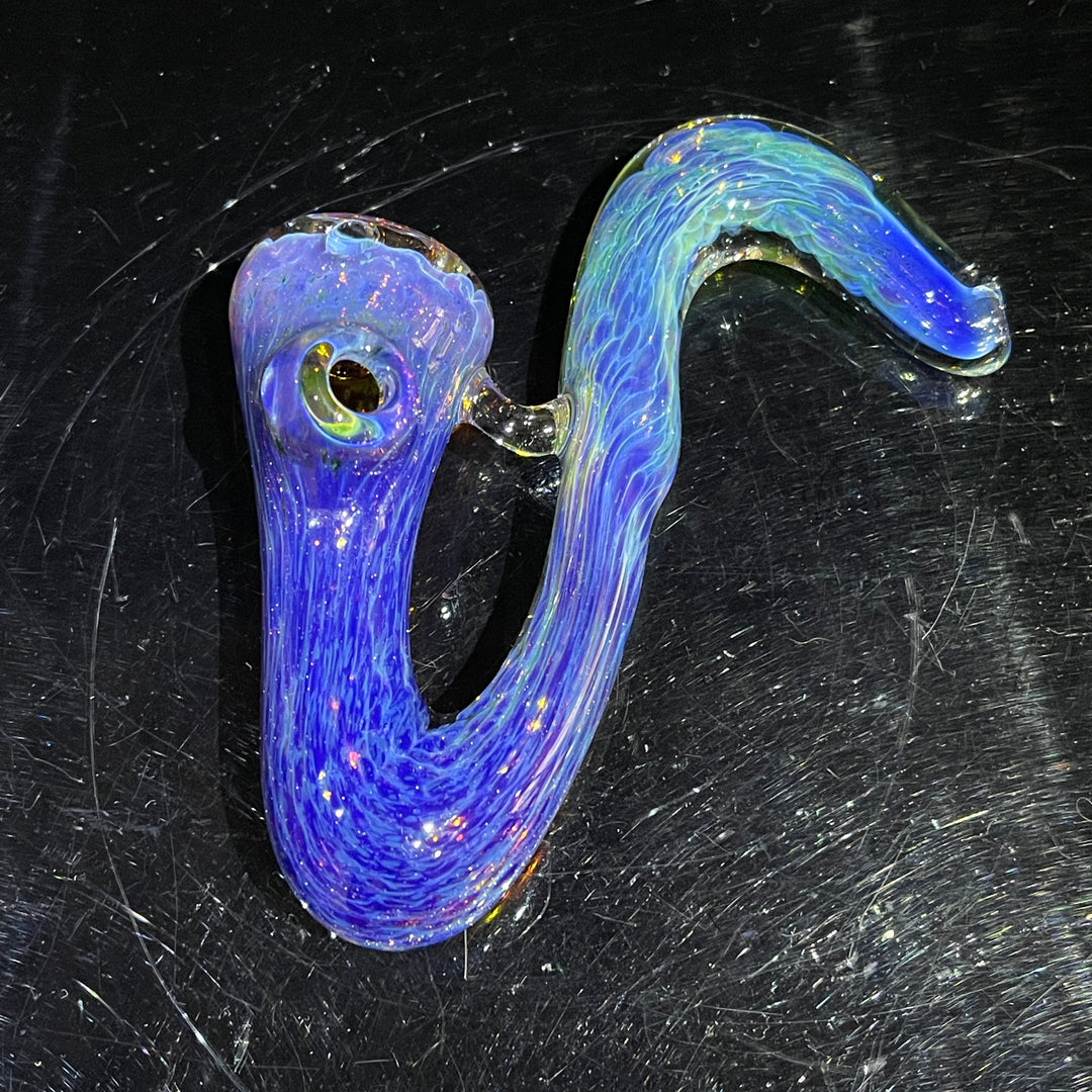 Purple Nebula Swoop Pipe Glass Pipe Tako Glass   