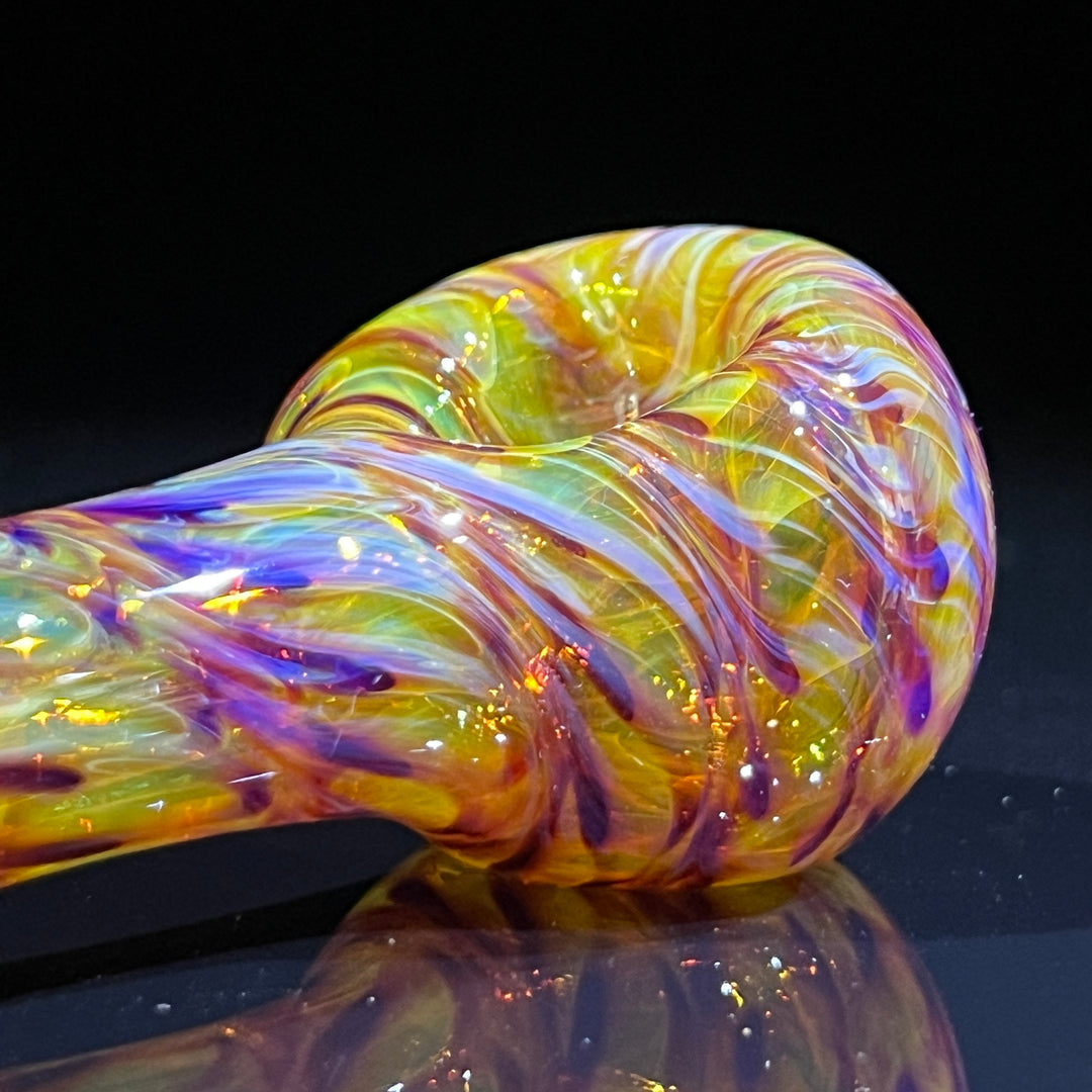 Multi-colored Purple Pipe Glass Pipe Jedi Glassworks