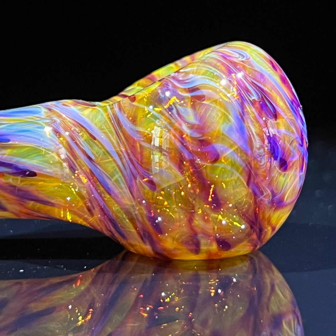 Multi-colored Purple Pipe Glass Pipe Jedi Glassworks