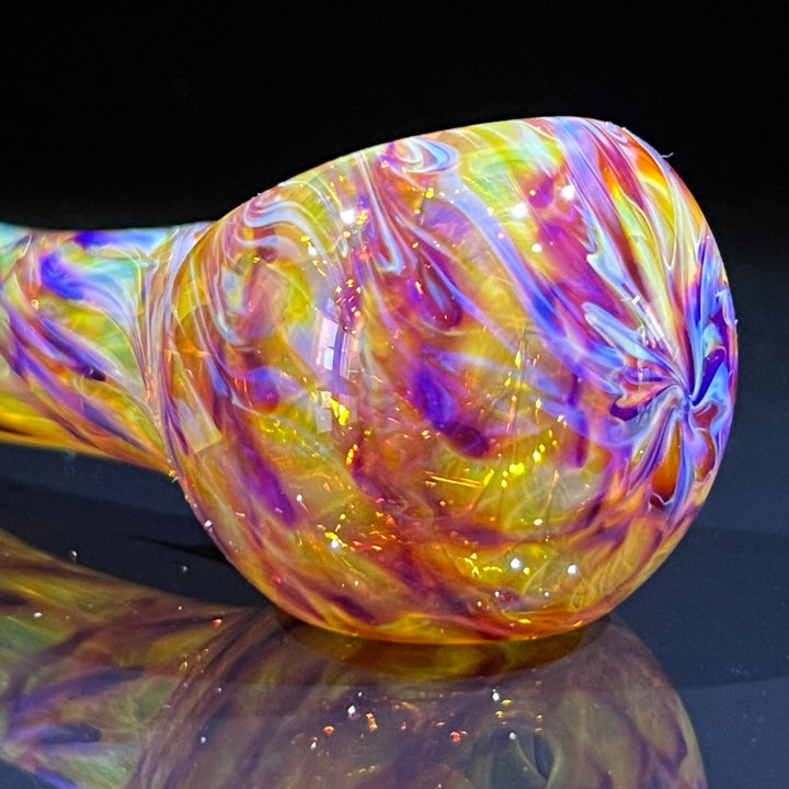 Multi-colored Purple Pipe Glass Pipe Jedi Glassworks